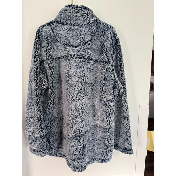 University of New Haven Chargers Sherpa Pullover Men's XXL Blue - Picture 2 of 4